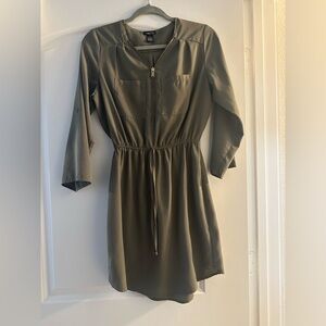 Army Green T shirt dress